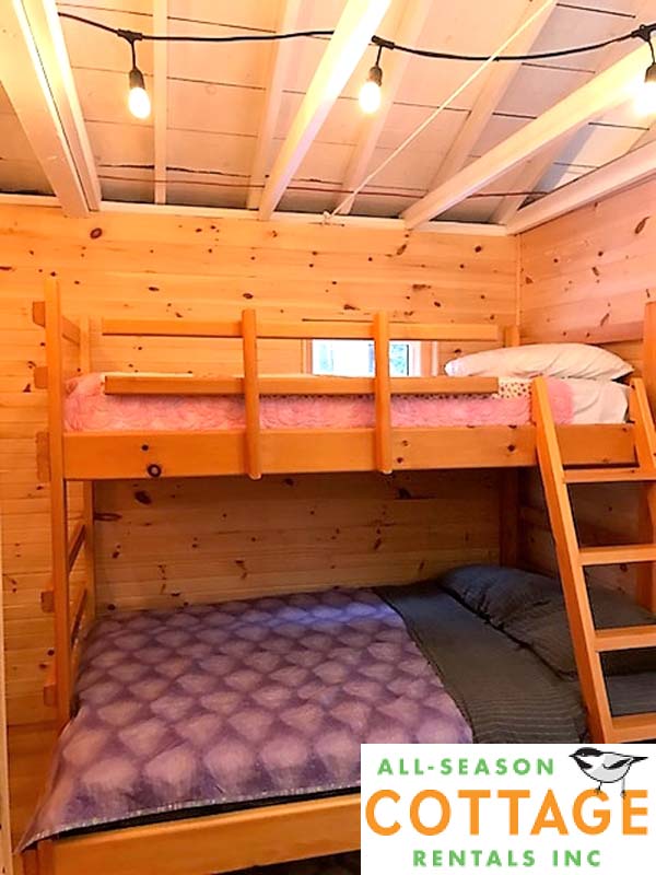 Bedroom #5 is located in '3-season' section with a Single/Double bunk bed.